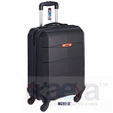 OkaeYa Safari Polycarbonate 56 Ltrs Black Hardsided Carry On (REGLOSS ANTISCRATCH 4W 55 BLACK)